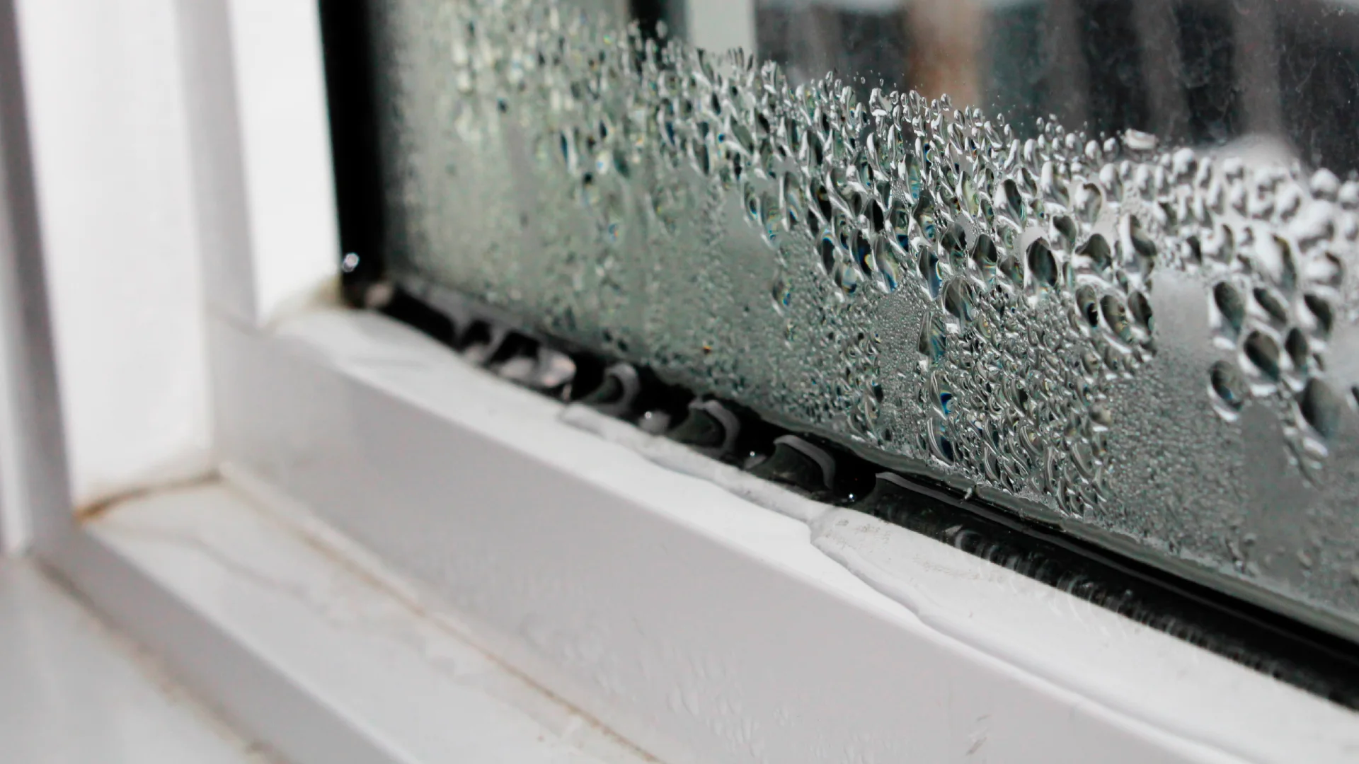 image of humidity on window