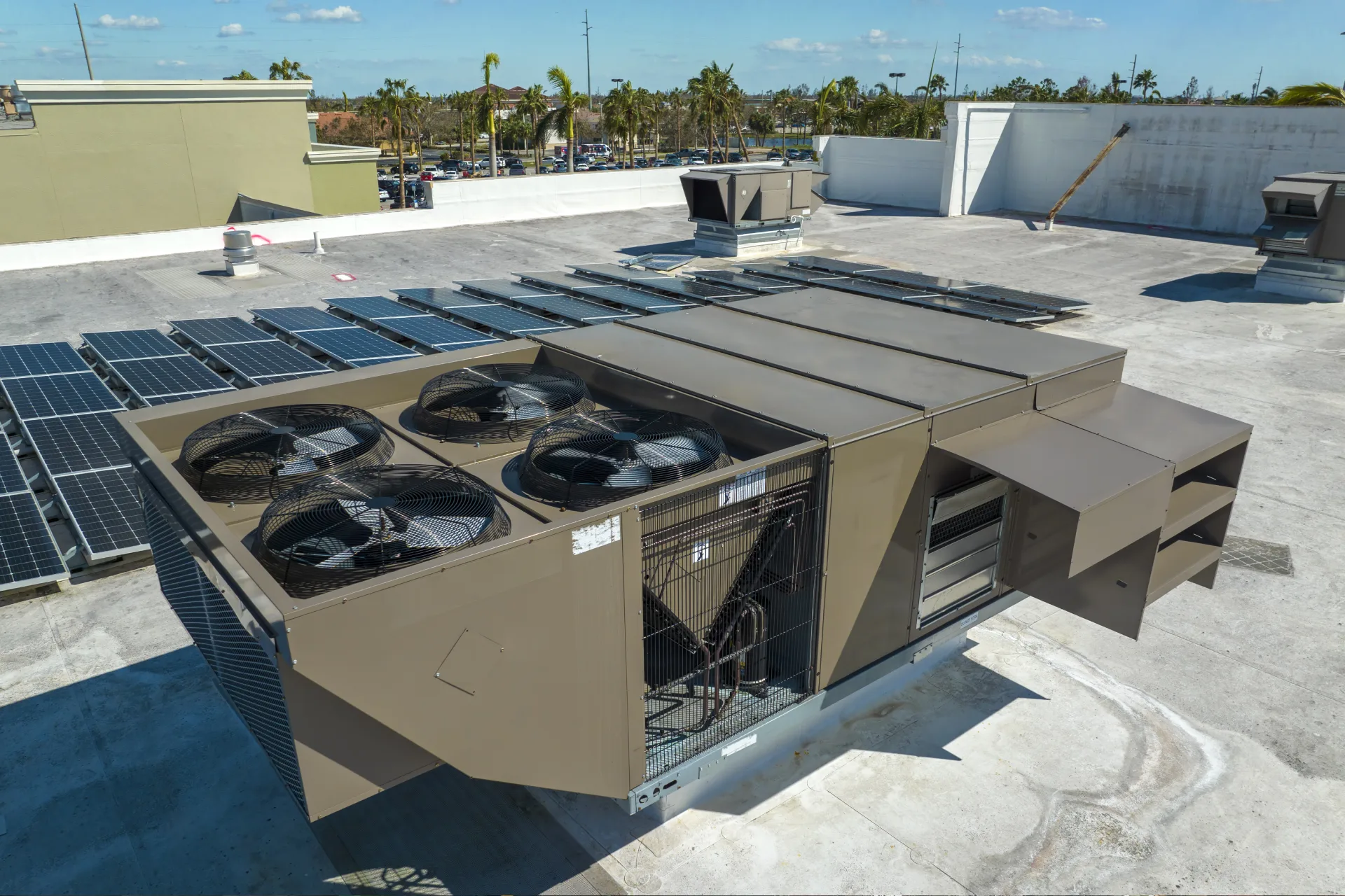 image of rooftop commercial hvac